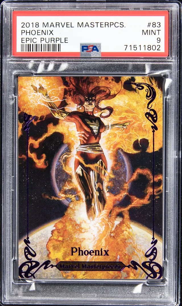 2018 Upper Deck Phoenix Marvel Masterpieces Epic Purple #83 card image