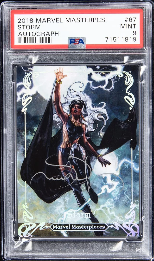 2018 Upper Deck Storm, Simone Bianchi Marvel Masterpieces Autograph #67 card image