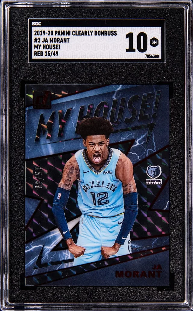 2019-20 Clearly Donruss My House! Ja Morant #3 card image