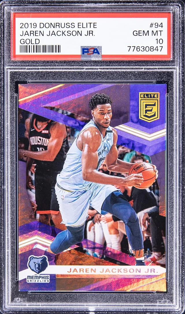 2019-20 Donruss Elite Jaren Jackson Jr Gold #94 card image