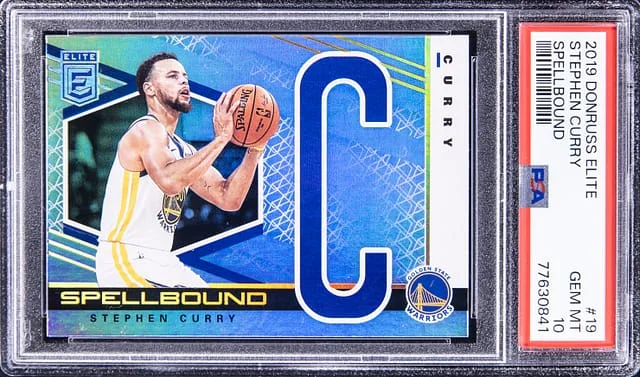 2019-20 Donruss Elite Stephen Curry Spellbound #19 card image
