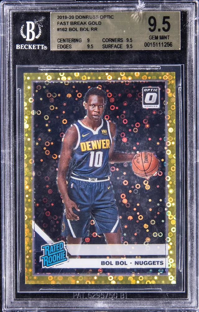 2019-20 Donruss Optic Bol Bol Fast Break Gold #162 card image