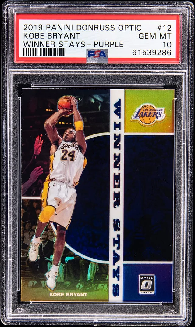 2019-20 Donruss Optic Kobe Bryant Winner Stays Purple #12 card image