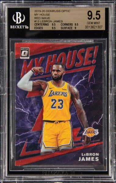 2019-20 Donruss Optic LeBron James My House Red Wave #13 card image