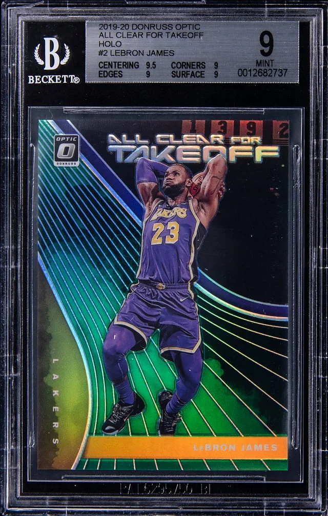 2019-20 Donruss Optic LeBron James All Clear For Takeoff Holo #2 card image