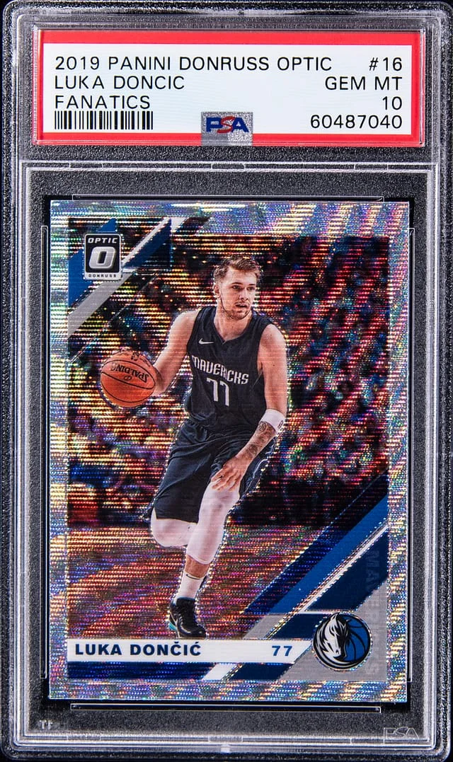 2019-20 Donruss Optic Luka Doncic Fanatics #16 card image