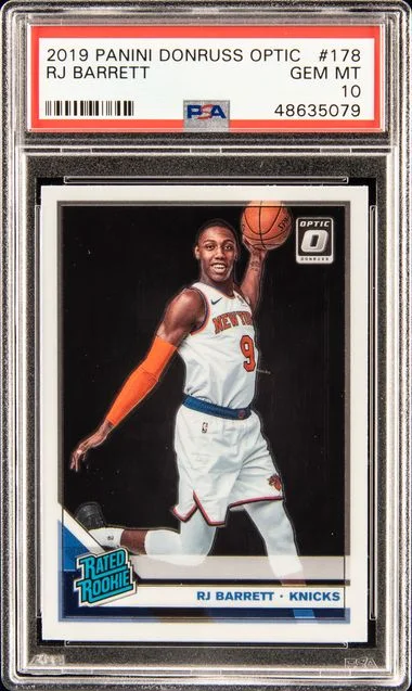 2019-20 Donruss Optic Rj Barrett Rated #178 card image