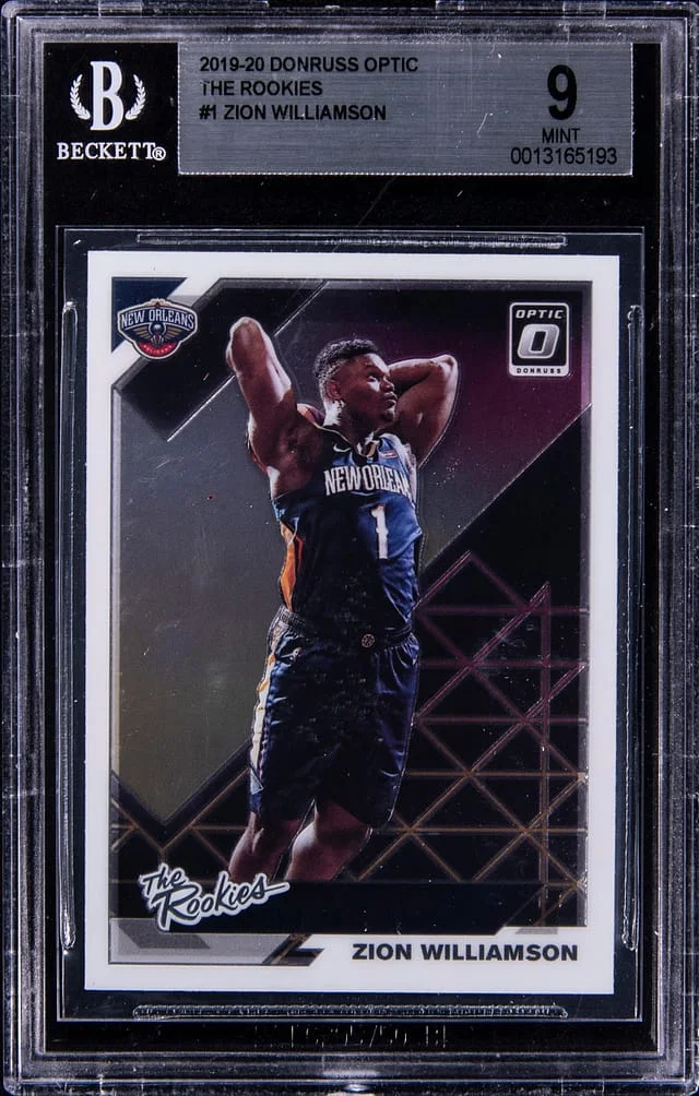 2019-20 Donruss Optic Zion Williamson The Rookies #1 card image