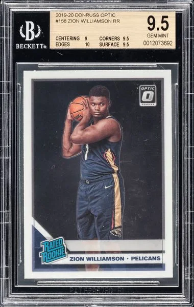 2019-20 Donruss Optic Zion Williamson Rr #158 card image
