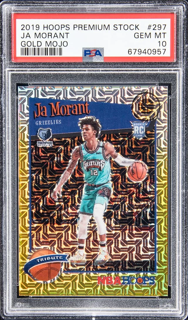 2019-20 Hoops Ja Morant Premium Stock #297 card image