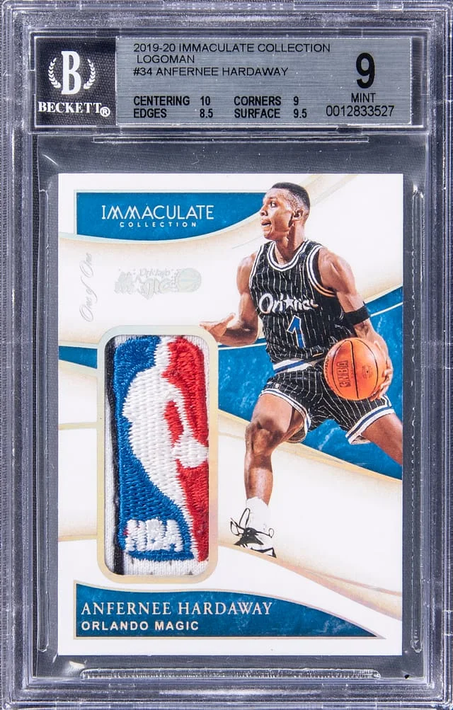 2019-20 Immaculate Collection Game Worn NBA Logoman Patch #LM-ANF #no-number card image