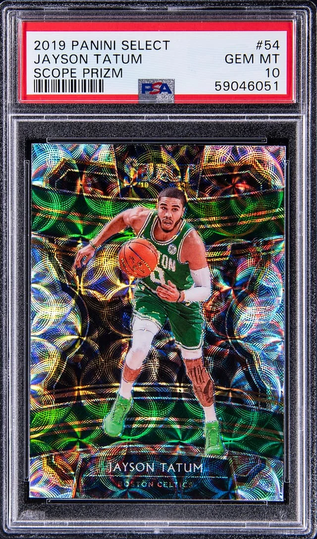 2019-20 Panin Select Scopre Prizm Jayson Tatum #54 card image