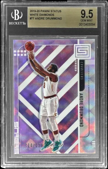 2019-20 Panini Andre Drummond Status White Diamonds #77 card image