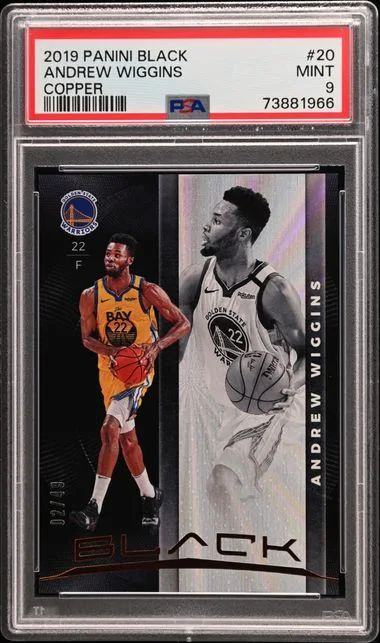 2019-20 Panini Black Andrew Wiggins #20 card image