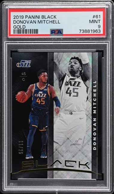 2019-20 Panini Black Gold Donovan Mitchell #61 card image