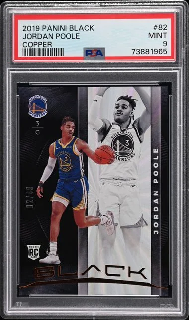 2019-20 Panini Black Jordan Poole Copper #82 card image