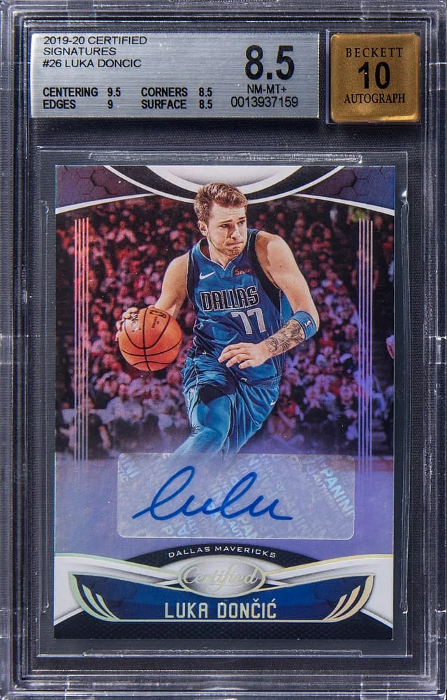 2019-20 Panini Certified Luka Doncic Signatures #CS-LD card image