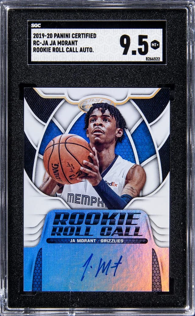 2019-20 Panini Certified Roll Call Autographs #-JA Ja Morant #no-number card image