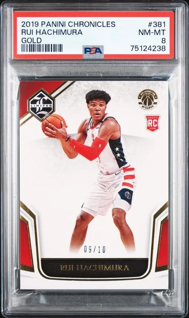 2019-20 Panini Chronicles Rui Hachimura Gold #381 card image