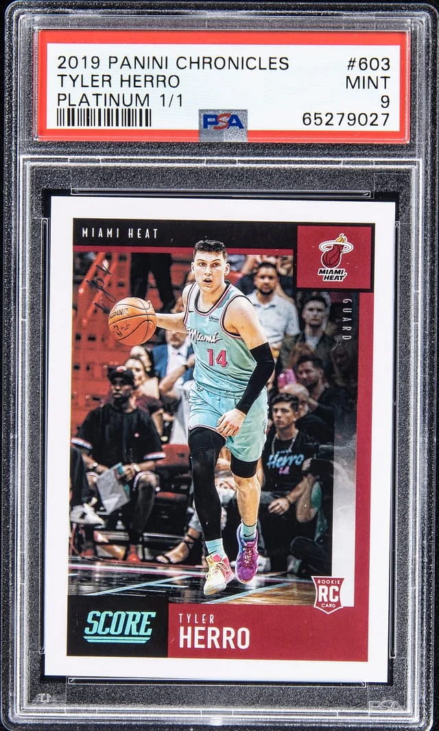 2019-20 Panini Chronicles Tyler Herro Platinum #603 card image