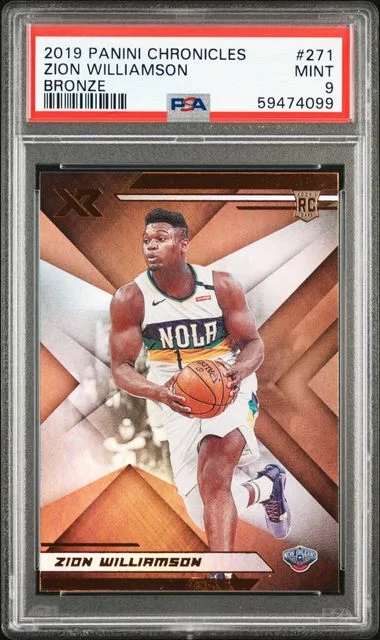 2019-20 Panini Chronicles Zion Williamson Bronze #271 card image