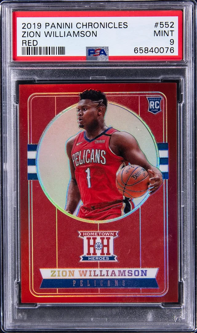 2019-20 Panini Chronicles Zion Williamson Red #552 card image