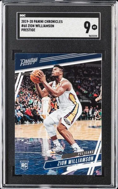 2019-20 Panini Chronicles Zion Williamson Prestige #60 card image