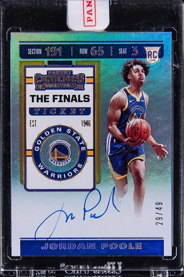 2019-20 Panini Contenders Basketball Jordan Poole #101 card image