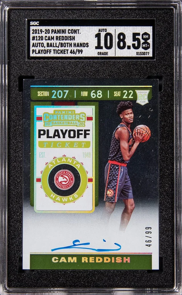 2019-20 Panini Contenders Cam Reddish Autograph Playoff Ticket #120 card image