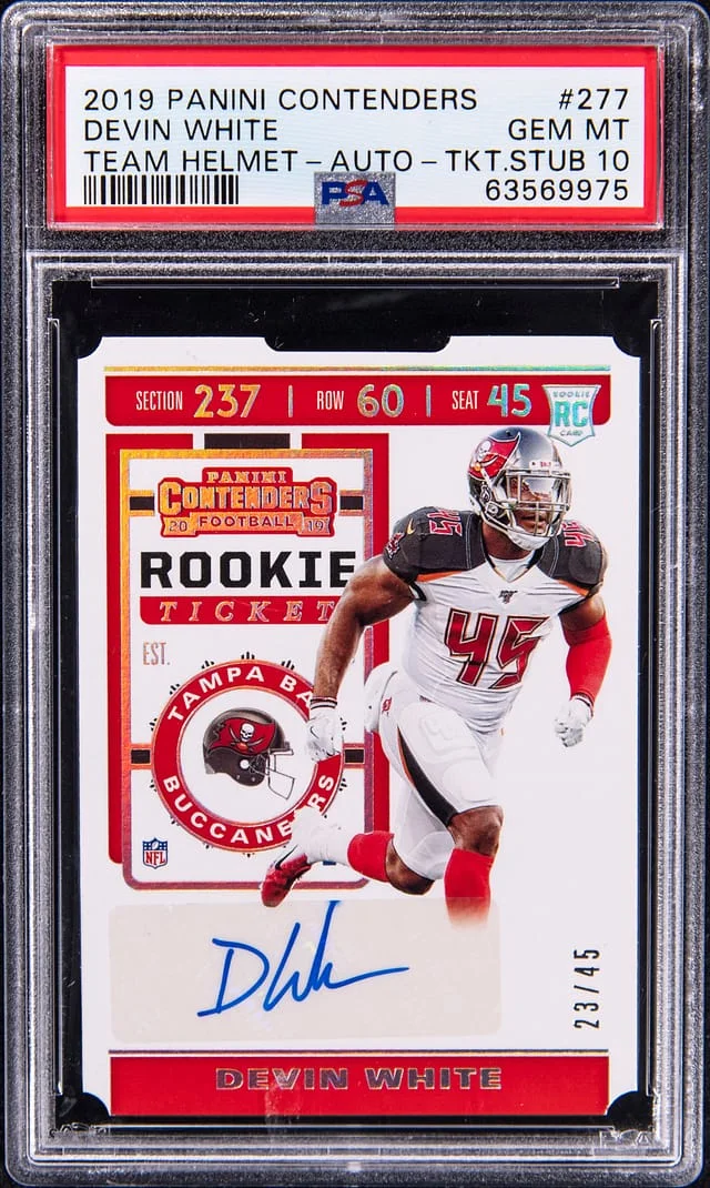 2019-20 Panini Contenders Devin Team Helmet Autograph Ticket Stub #277 card image