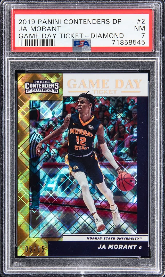 2019-20 Panini Contenders Draft Picks Ja Morant Game Day Tickets #2 card image