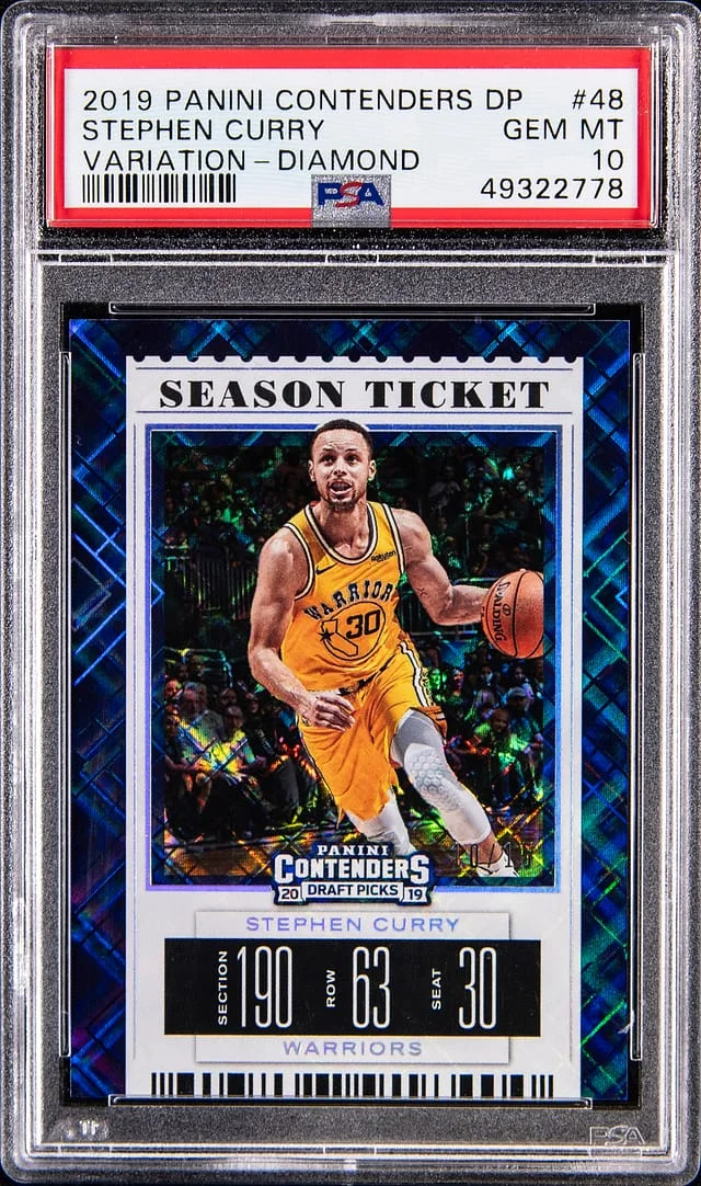 2019-20 Panini Contenders Draft Picks Stephen Curry Diamond #48 card image