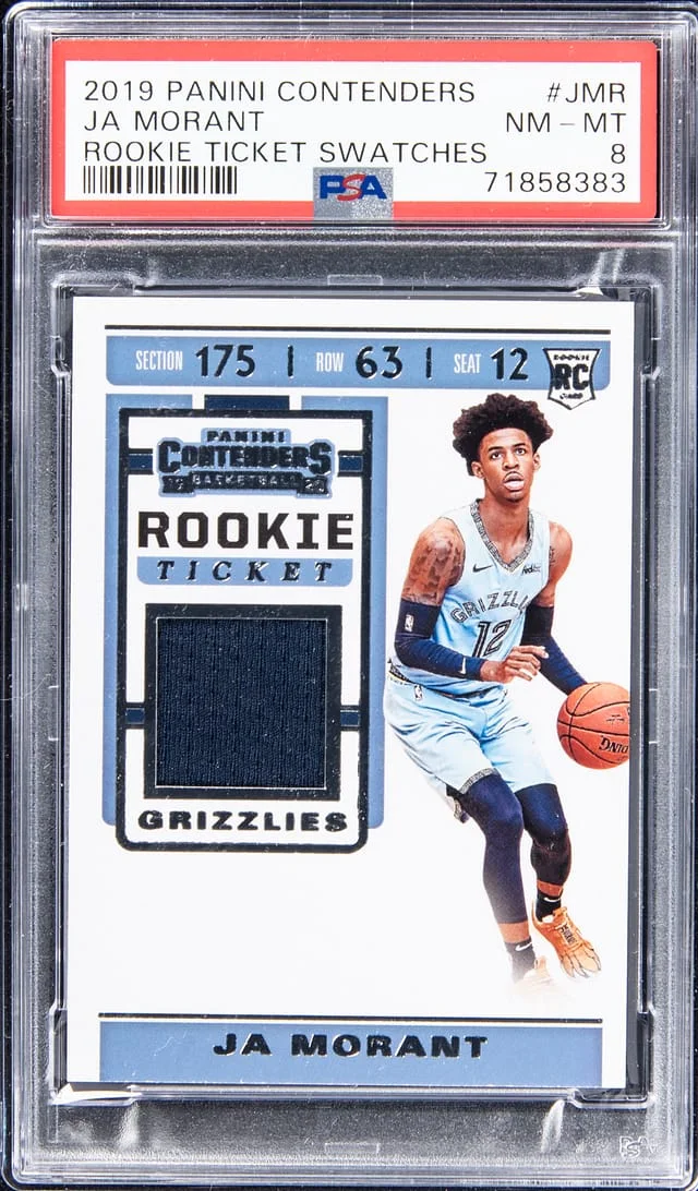 2019-20 Panini Contenders Ja Morant Ticket Swatches #JMR card image