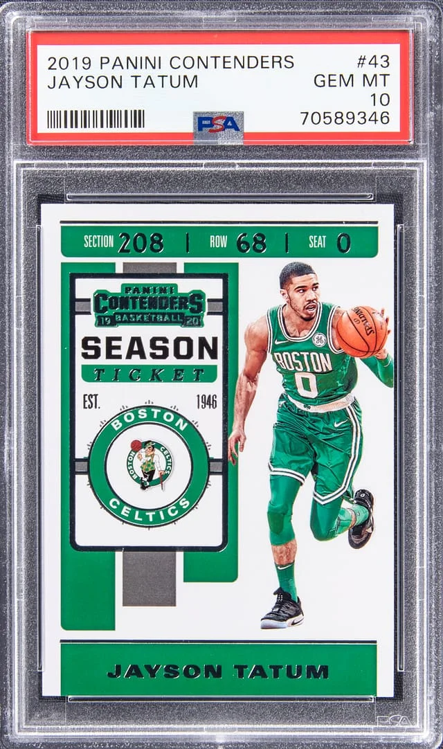 2019-20 Panini Contenders Jayson Tatum #43 card image