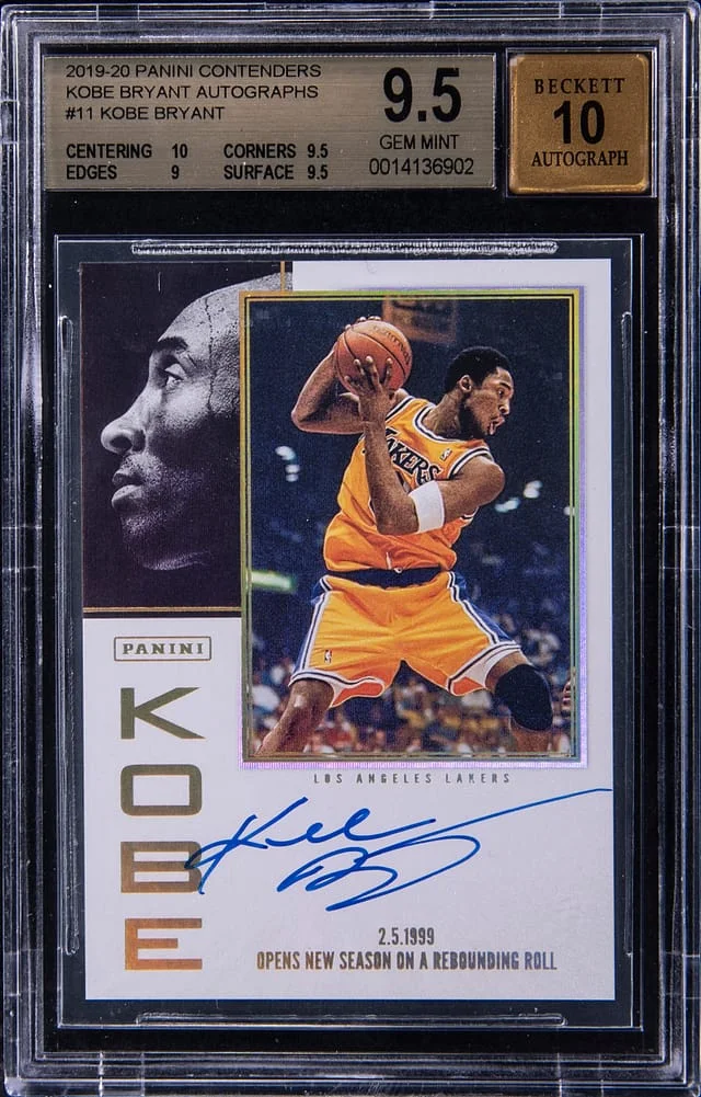 2019-20 Panini Contenders Kobe Bryant Autograph #11 card image