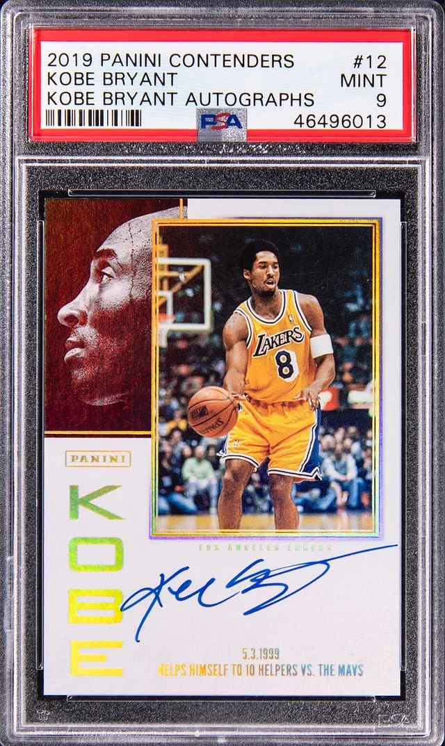 2019-20 Panini Contenders Kobe Bryant Autograph #12 card image