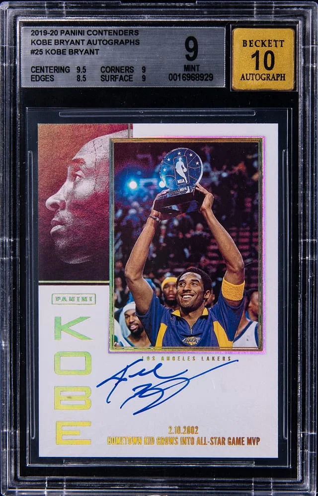 2019-20 Panini Contenders Kobe Bryant Autograph #25 card image