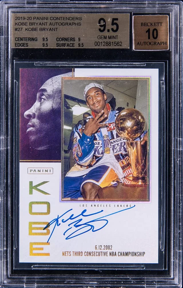 2019-20 Panini Contenders Kobe Bryant Autograph #27 card image