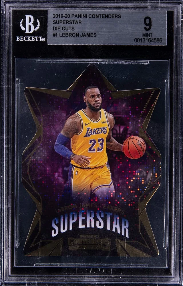 2019-20 Panini Contenders LeBron James Superstar Die-Cuts #1 card image
