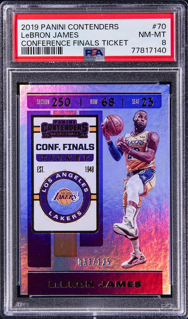 2019-20 Panini Contenders LeBron James The Finals Ticket #70 card image