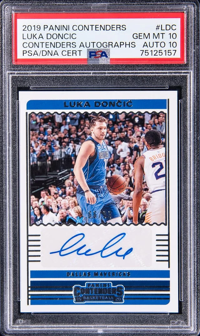 2019-20 Panini Contenders Luka Doncic Autographs Bronze #CA-LDC card image