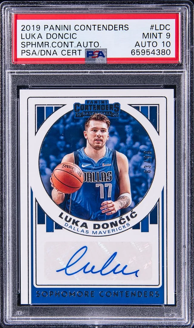 2019-20 Panini Contenders Luka Doncic Sophomore Contenders Autograph #LDC card image