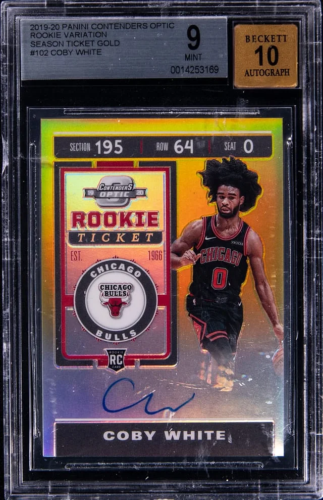 2019-20 Panini Contenders Optic Coby Variation Season Ticket Gold #102 card image