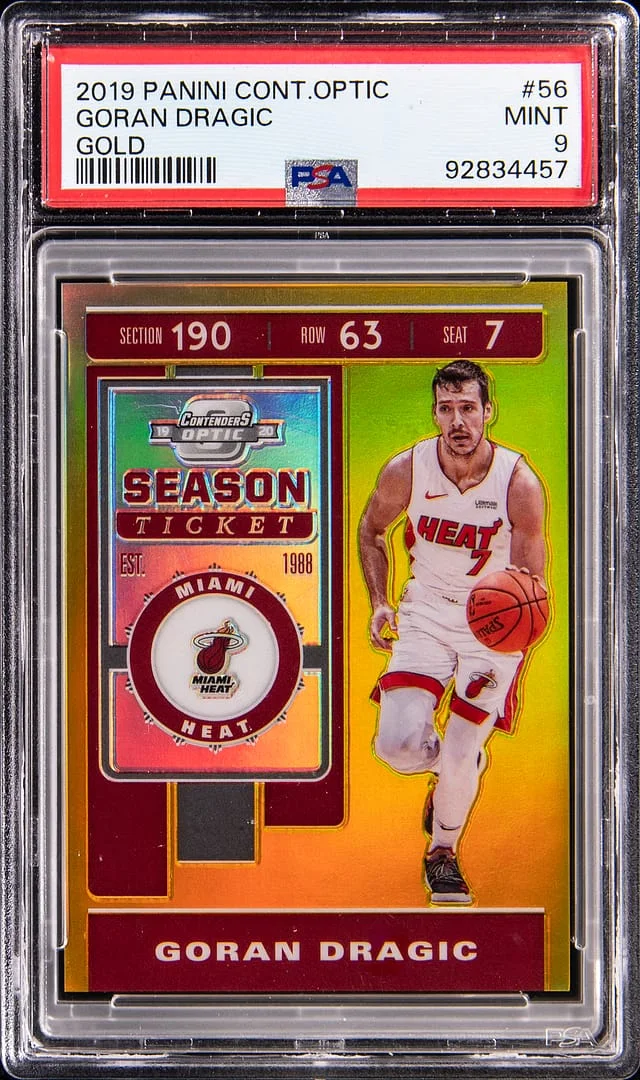 2019-20 Panini Contenders Optic Goran Dragic Gold #56 card image