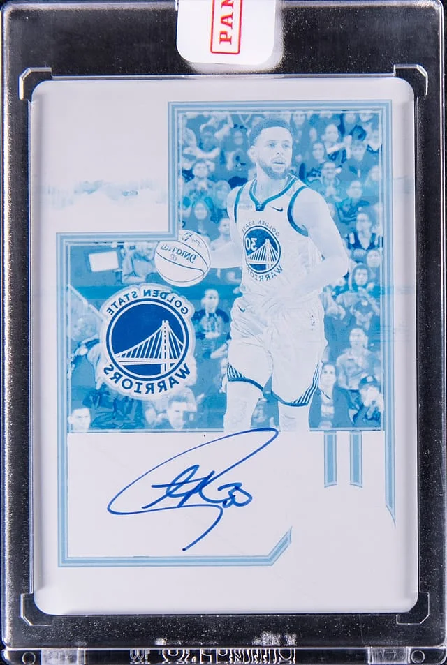2019-20 Panini Contenders Optic Stephen Curry Printing Plate #82-SCY card image