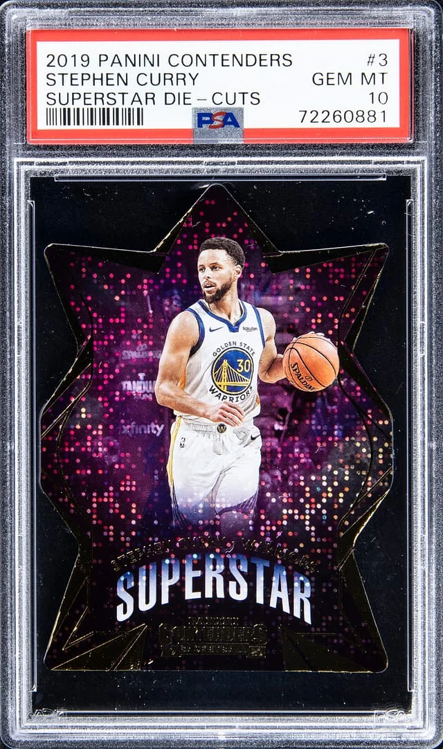 2019-20 Panini Contenders Stephen Curry Superstar Die-Cuts #3 card image