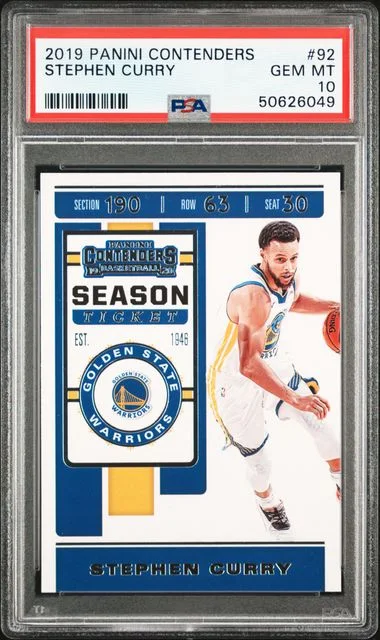2019-20 Panini Contenders Stephen Curry #92 card image