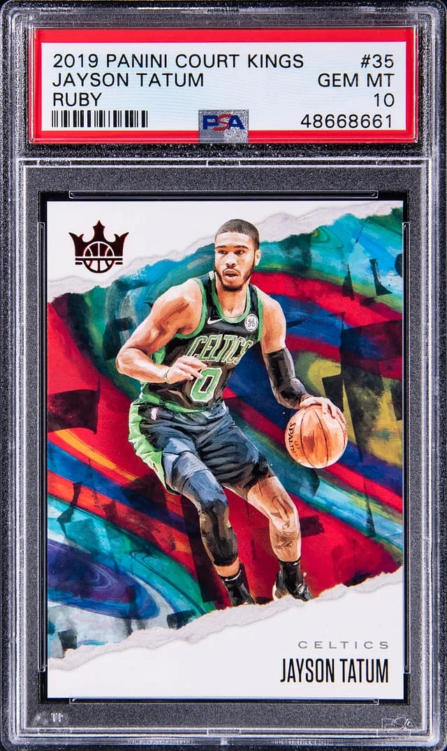2019-20 Panini Court Kings Jayson Tatum Ruby #35 card image