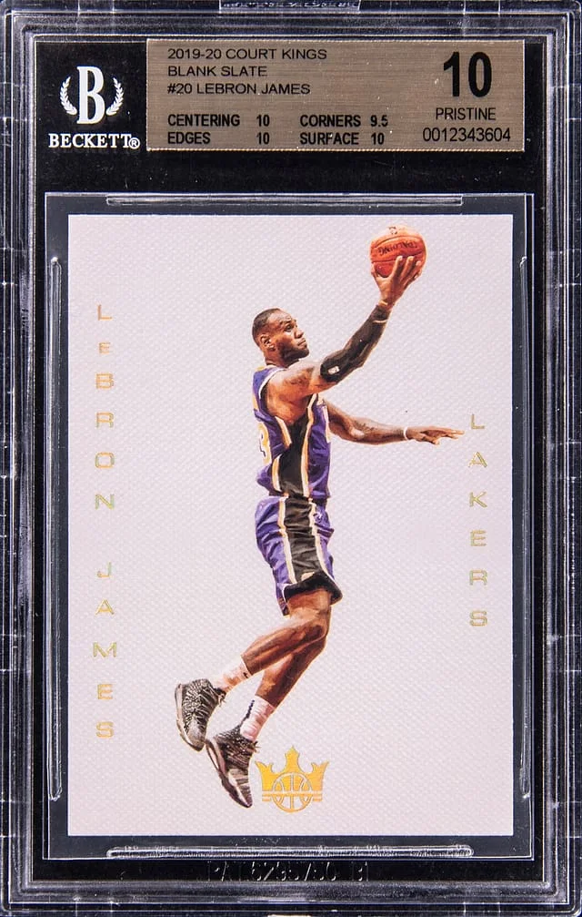 2019-20 Panini Court Kings LeBron James Blank Slate #20 card image