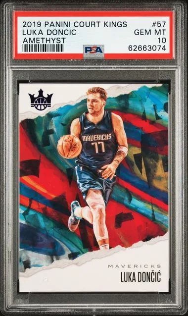 2019-20 Panini Court Kings Luka Doncic Amethyst #57 card image